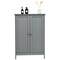 2-Door Freer-Standing Bathroom Storage Organizer Cabinet with Shelf Perfect for Living room or Bedroom